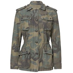 Free People Not Your Brother's Surplus Jacket with Drawstring Waist